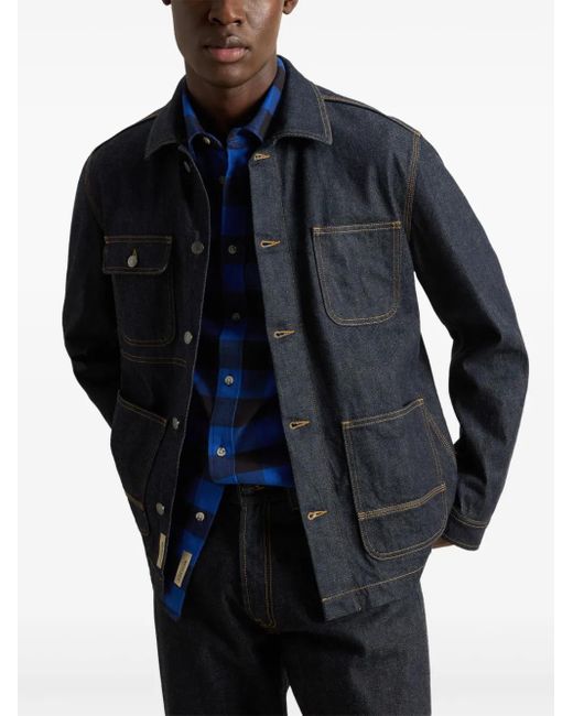 Woolrich Blue Denim Shirt for men