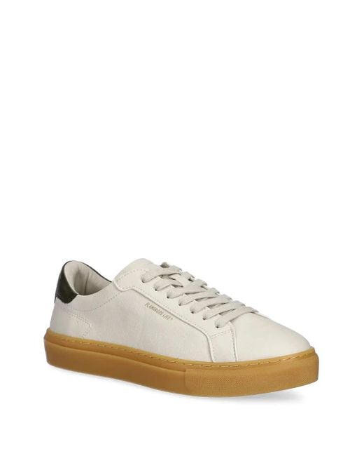 Flamingos White Leather Sneakers for men