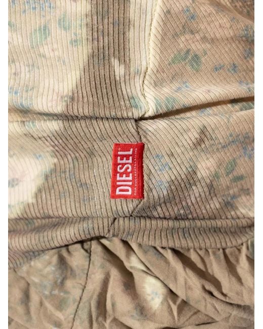 DIESEL Natural Floral-Print Ruffled Top