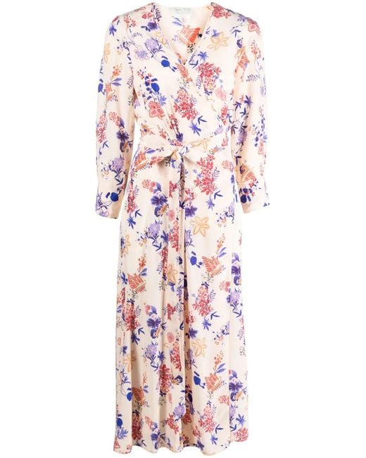 Forte_forte White Belle De Jour Floral-Print Wrap Dress