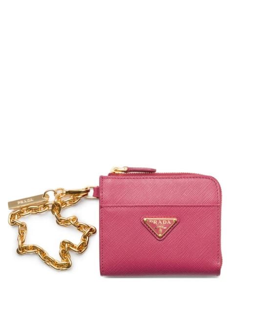 Prada Pink Small Saffiano Wallet