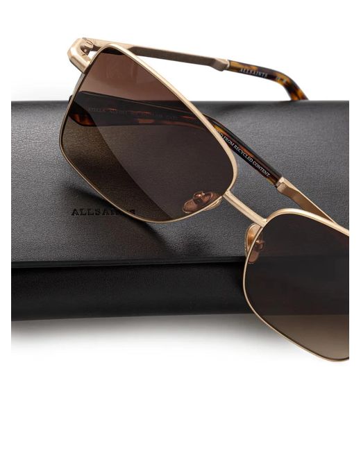 AllSaints Metallic Stella Square-Frame Sunglasses