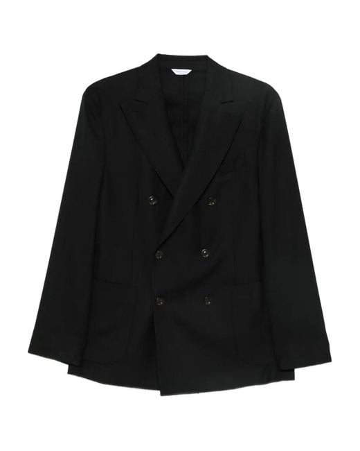 Chaqueta Con Doble Botonadura Boglioli de hombre de color Black