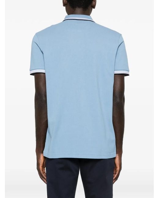 Boss Blue Tipped Polo Shirt for men