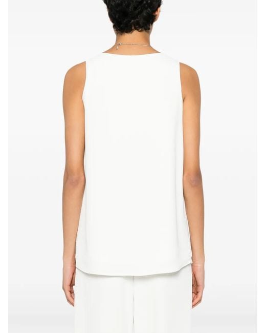 ELEH White Blouse À Design Sans Manches