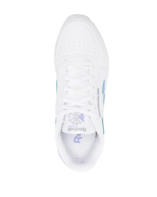 Reebok White Panelled Low-Top Sneakers