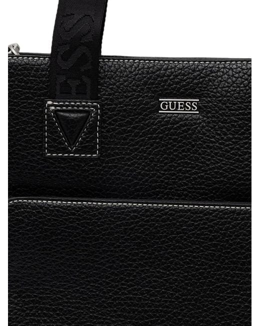 Guess Black Boston Tote Bag for men