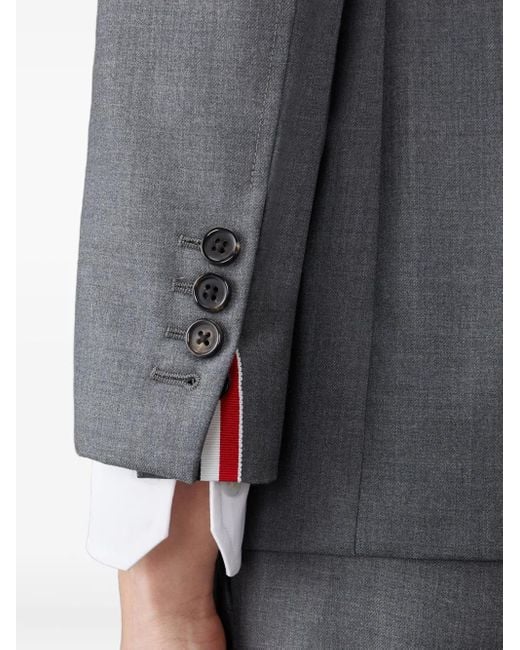 Thom Browne Sack Sport Wollen Blazer in het Gray