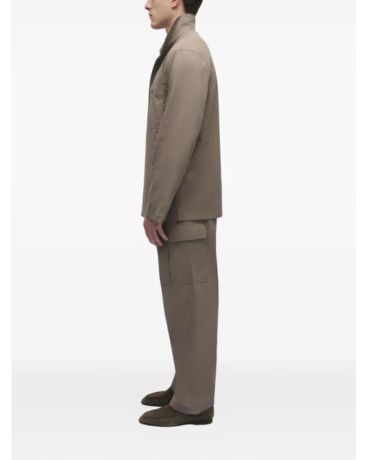 Jonathan Simkhai Natural Sean Patch-Pocket Shirt Jacket for men