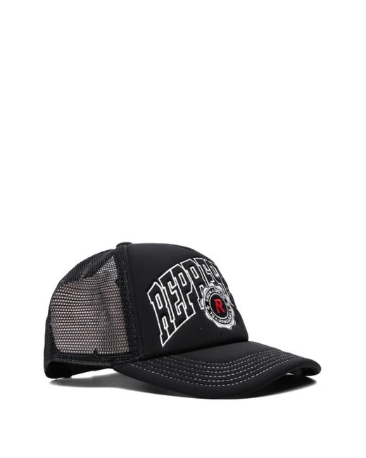 Represent Black Embroidered Mesh Cap Hat for men