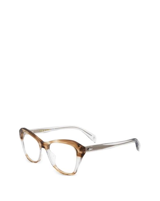 Rag & Bone White Cat-Eye-Brille