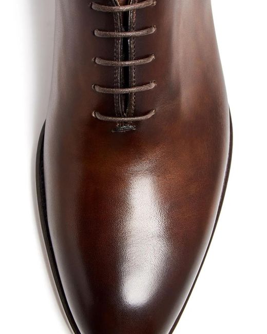 Magnanni Shoes Brown Leather Oxford Shoes for men