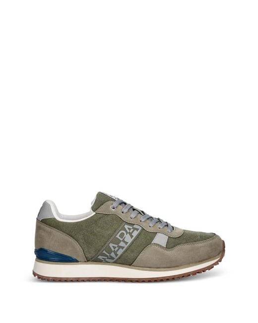 Napapijri Green Cosmos Low-Top Sneakers for men