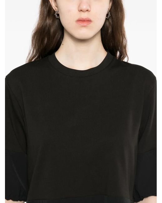 Moncler Black Logo-Patch T-Shirt