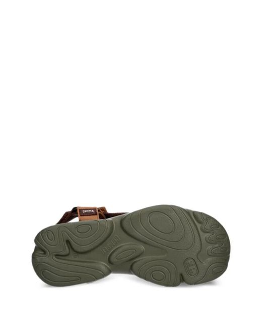 Camper Green Karst Touch-Strap Sandals for men