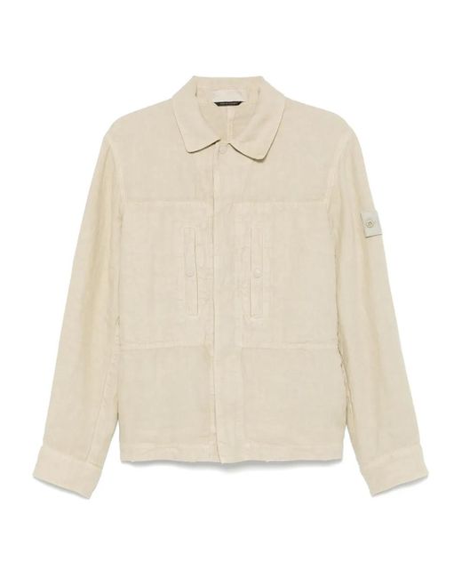 Stone Island White Ghost Overshirt for men
