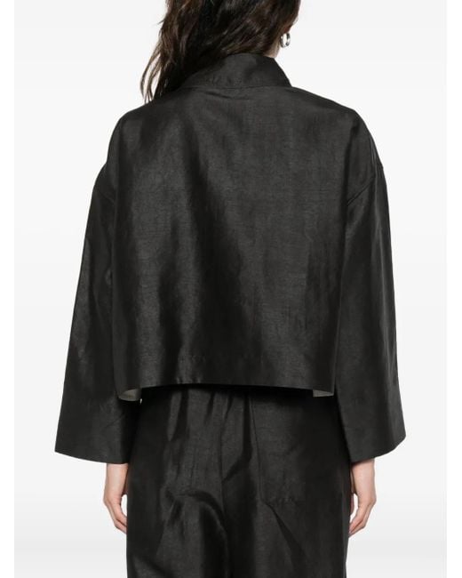 SOH Black Asymmetric Shirt