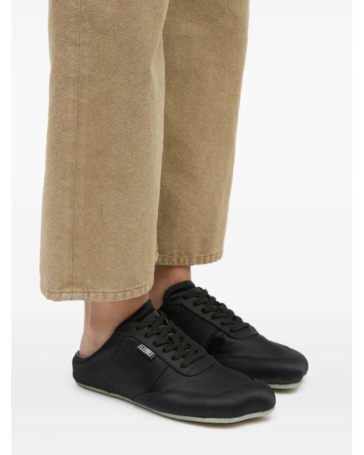 MM6 by Maison Margiela Lace-Up Sneakers in Black | Lyst