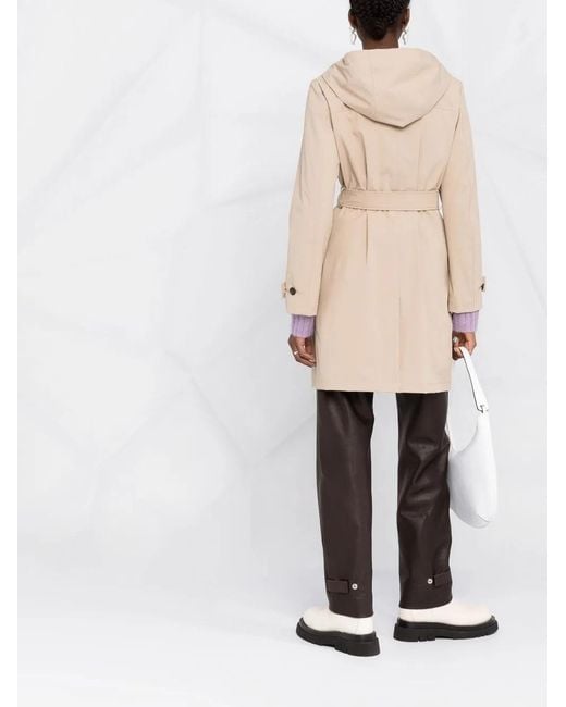 Woolrich Natural Fayette Belted Trench Coat