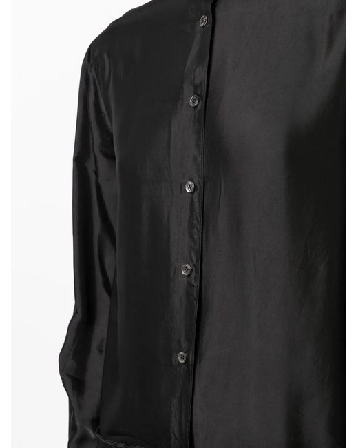 Aspesi Geplooide Maxi-Jurk in het Black