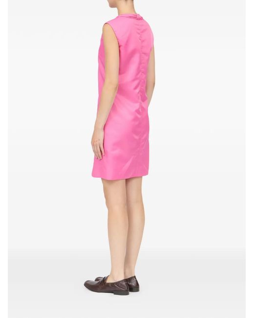 MM6 by Maison Margiela Pink Bow Detail Mini Dress