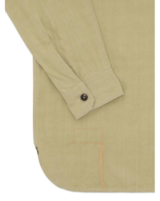 Fortela Natural Button Pocket Overshirt for men
