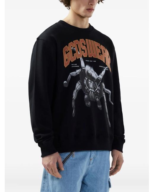 Gcds Blue Spider Sweatshirt for men