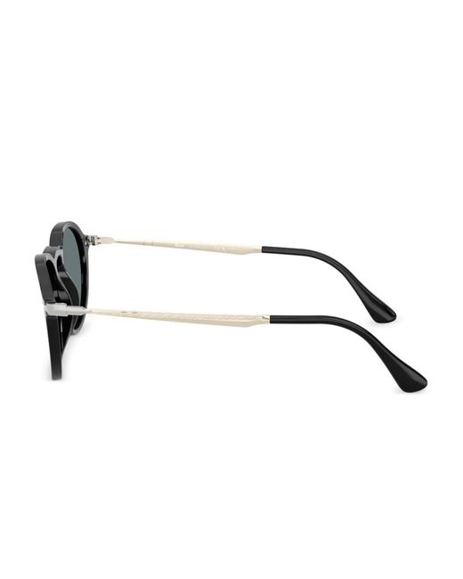 Persol Gray Round-Frame Sunglasses