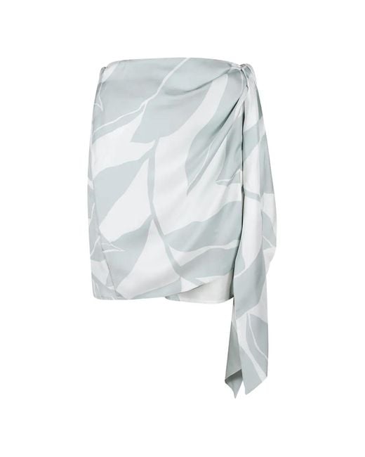 Max Mara Blue Minijupe Strano