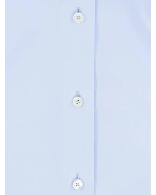 Jil Sander Blue Button-Up Shirt
