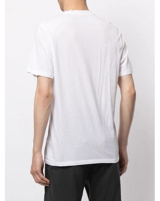 James Perse White Luxe Lotus Jersey V-Neck T-Shirt for men