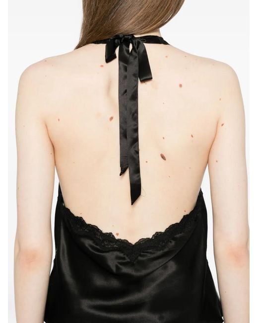 Reformation Black Monica Top