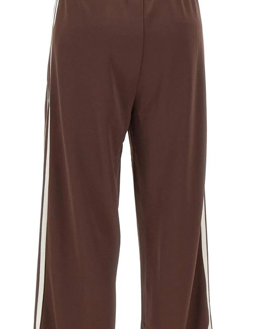 Adidas Brown Striped Track Pants