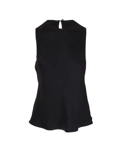 Peter Cohen Black Sleeveless Blouse