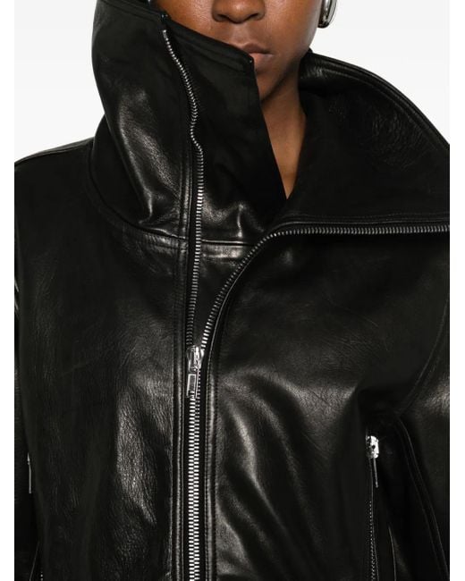 Veste Exploder En Cuir Rick Owens en coloris Black