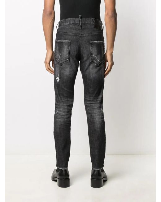 DSquared² Gerafelde Jeans in het Gray voor heren