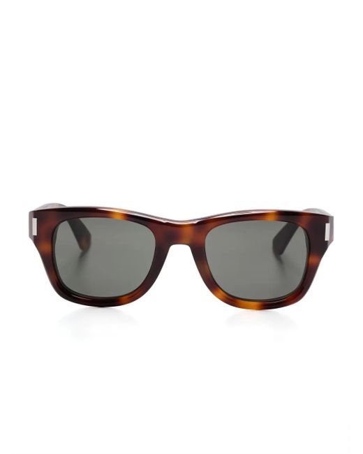 Saint Laurent Gray Square-Frame Sunglasses for men
