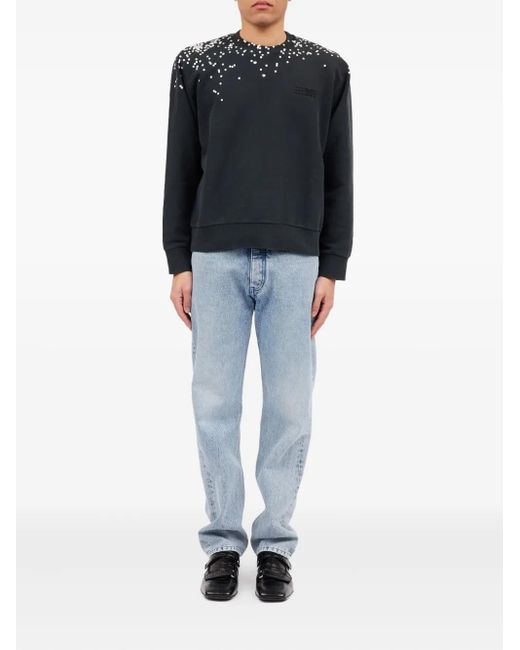 MM6 by Maison Margiela Black Cotton Sweatshirt for men