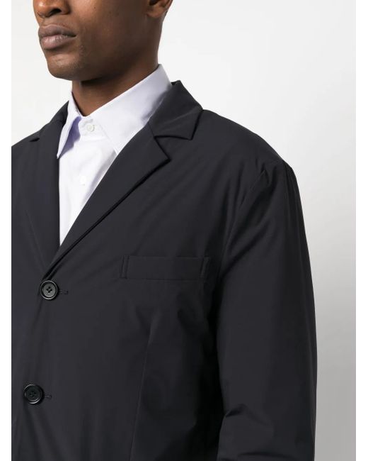 Aspesi Blue Paperino Single-Breasted Blazer for men