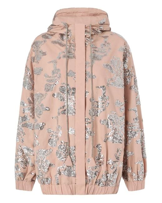 Pinko Pink Floral-Patterned Jacket