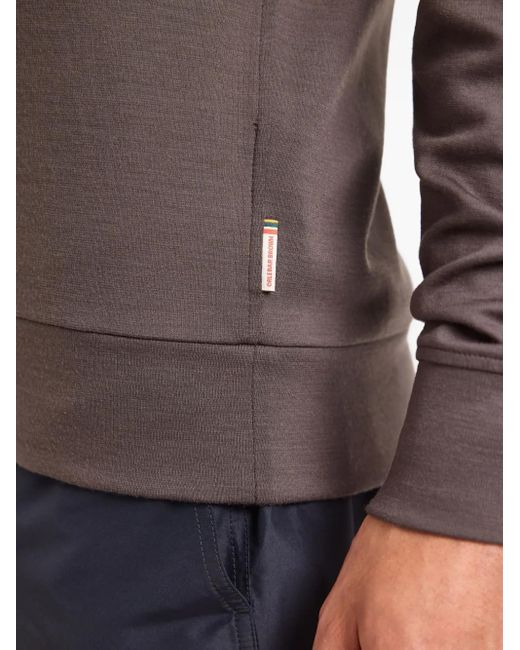 Orlebar Brown Brown Isar Half-Zip Merino Wool Sweater for men