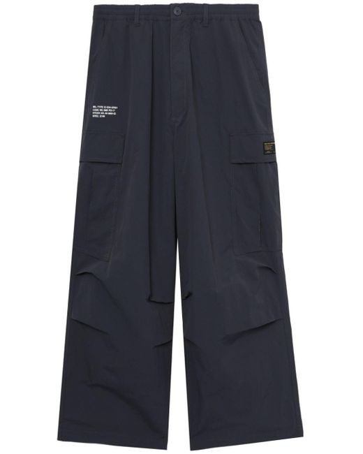 Izzue Blue Wide-leg Cargo Trousers for men