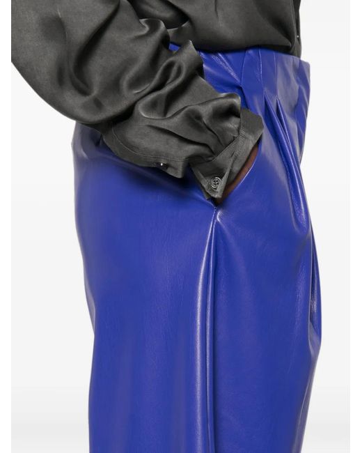 Liviana Conti Blue Wide-Leg Trousers