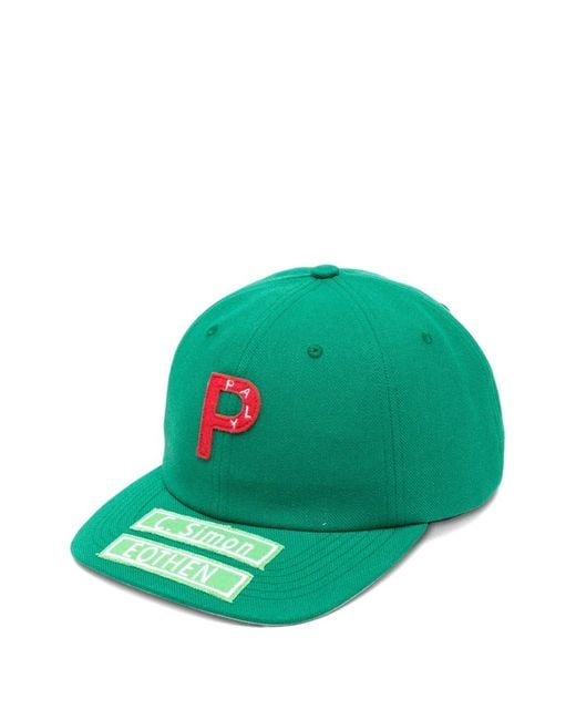 Paly Hollywood Green Casquette À Patch P for men