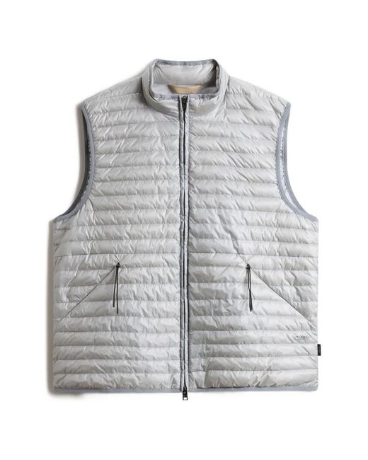 Woolrich Gray Allen Padded Gilet for men