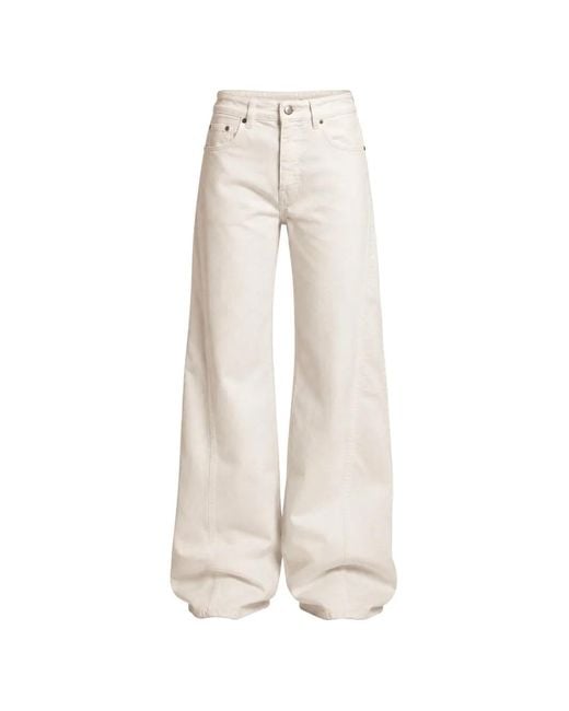 Department 5 White Resort Wide-Leg Jeans