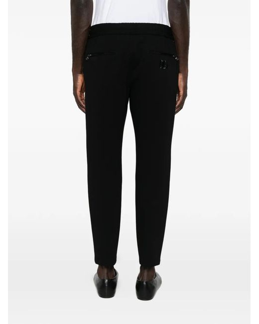 Dolce & Gabbana Black Jersey Jogging Pants With Dg Patch for men