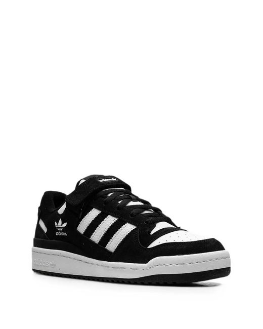 Adidas Black Forum Low Touch-Strap Sneakers for men