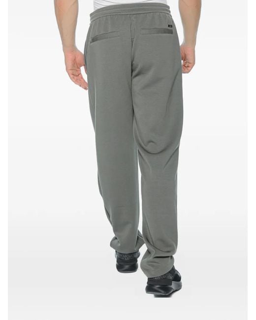 ARMANI EXCHANGE Gray Drawstring Pintuck-Detail Track Pants for men