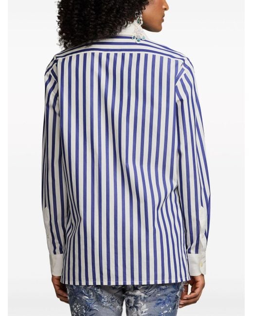 Camisa Capri con apliques Ralph Lauren Collection de color Blue